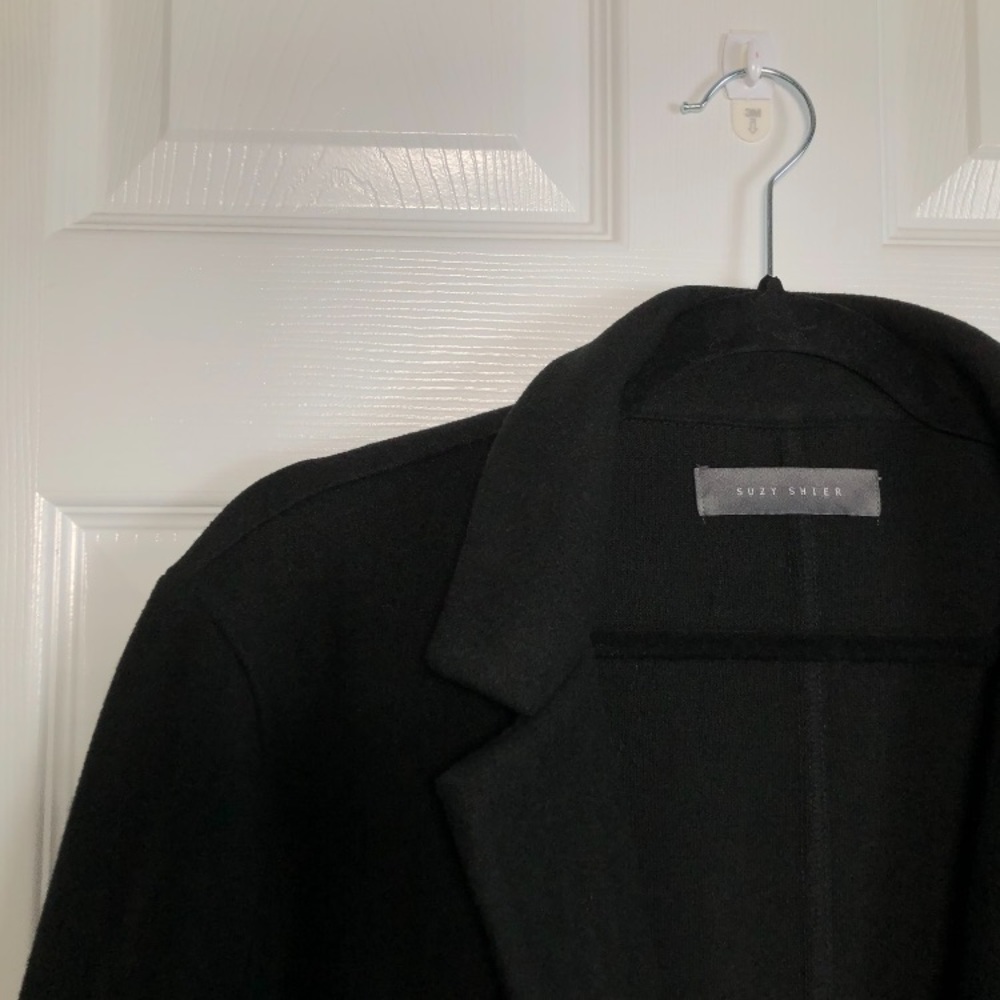 Suzy Shier - Black Trench Coat - Picture 5 of 12